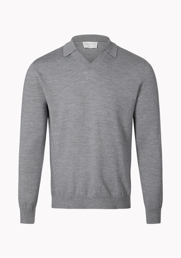 Biella Wool Polo Sweater