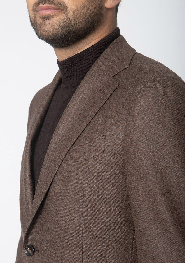 Men's Montreux Wool & Cashmere Blazer in brown, Italian tailoring, Addison Geneva #color_marrone