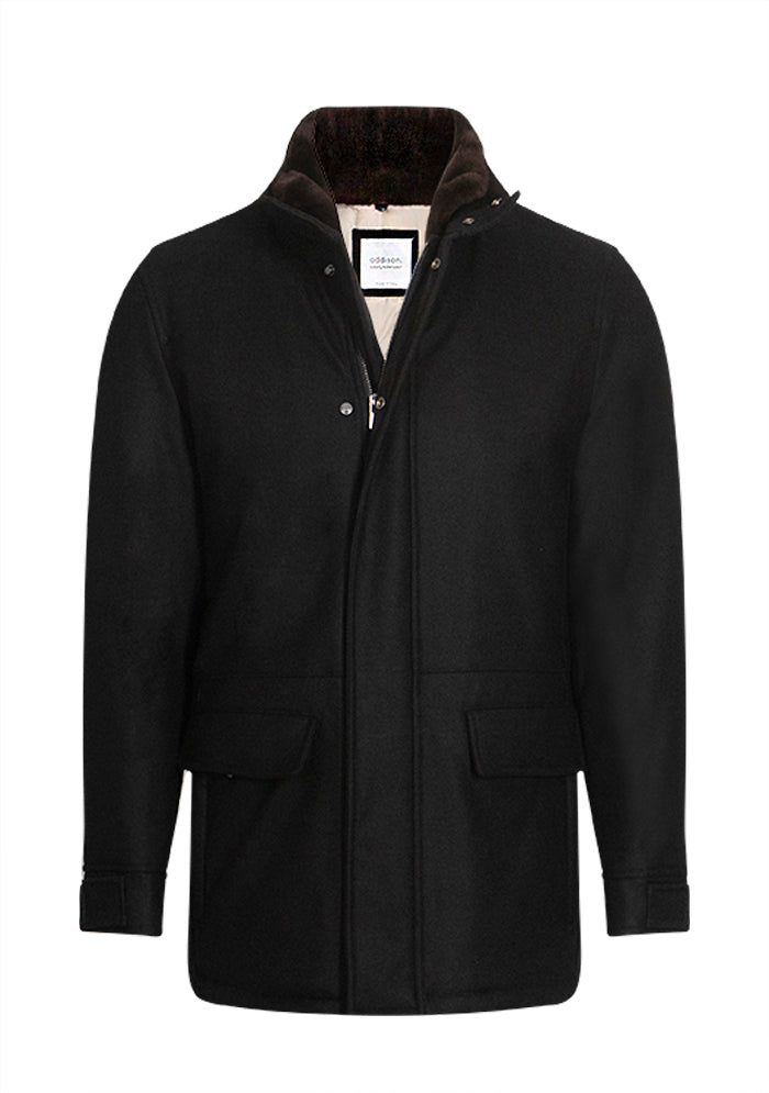 Verona Wool & Cashmere Parka in black, Loro Piana fabric, Addison Geneva #color_NERO