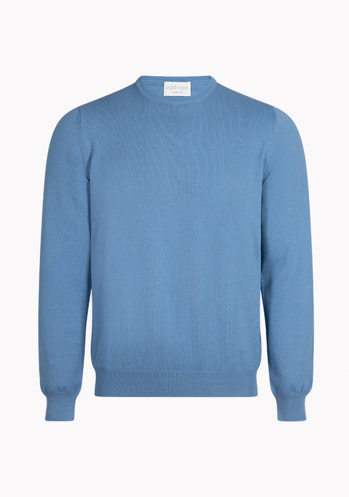 Italian Ice Cotton Crewneck Sweater