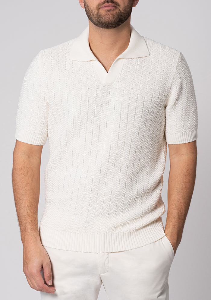 Italian Ice Cotton Skipper Polo