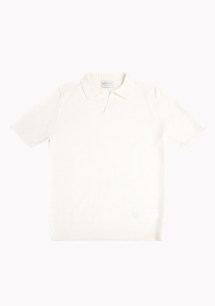 Italian Textured Cotton Polo