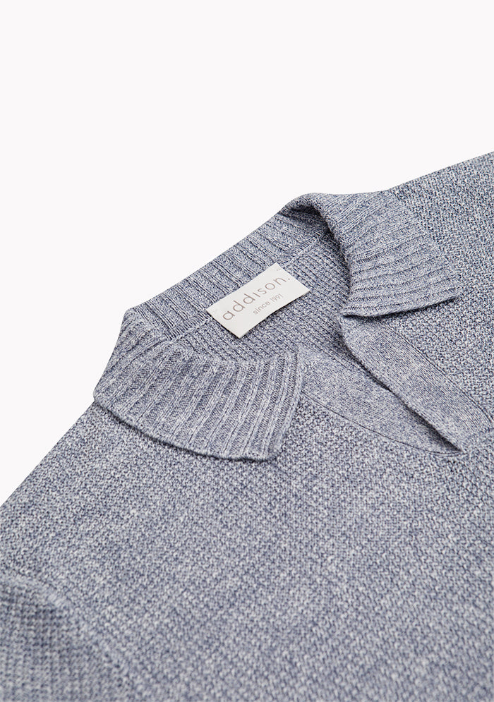 Italian Textured Cotton Polo