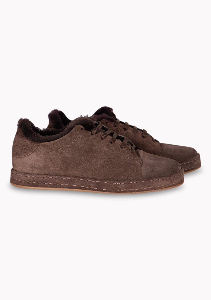 Cortina Shearling-Lined Suede Sneakers
