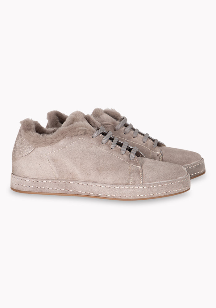 Cortina Shearling-Lined Suede Sneakers