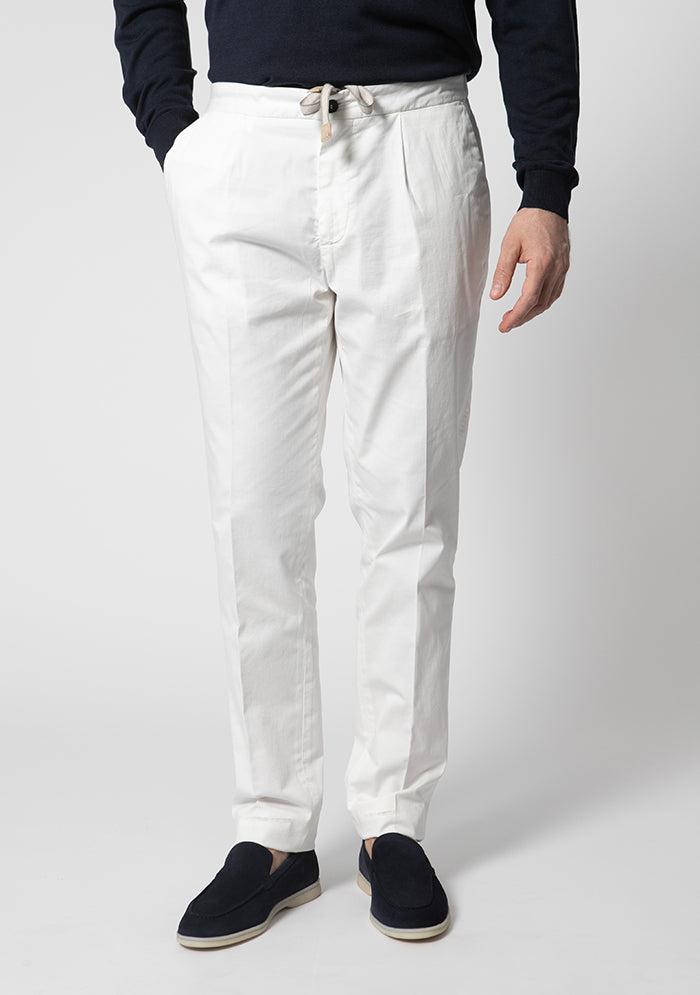 Cotton Silk Devore Jogger Trousers