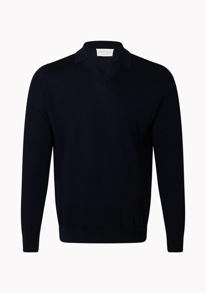 Biella Wool Polo Sweater