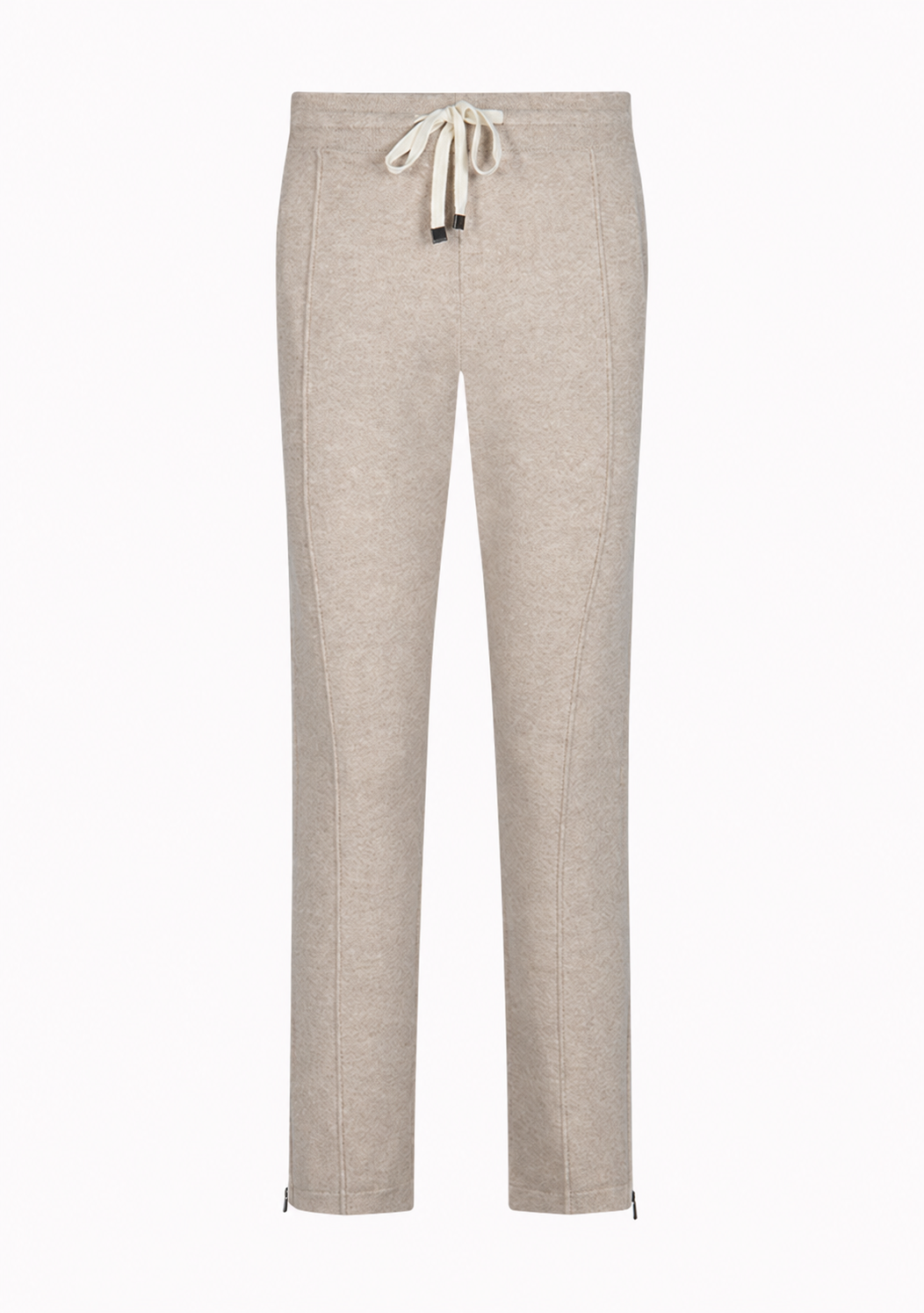 Men's Parma Wool & Cashmere Jogger Pants in millet beige, plain, Addison × DrunkenKoala #color_MILLET 2