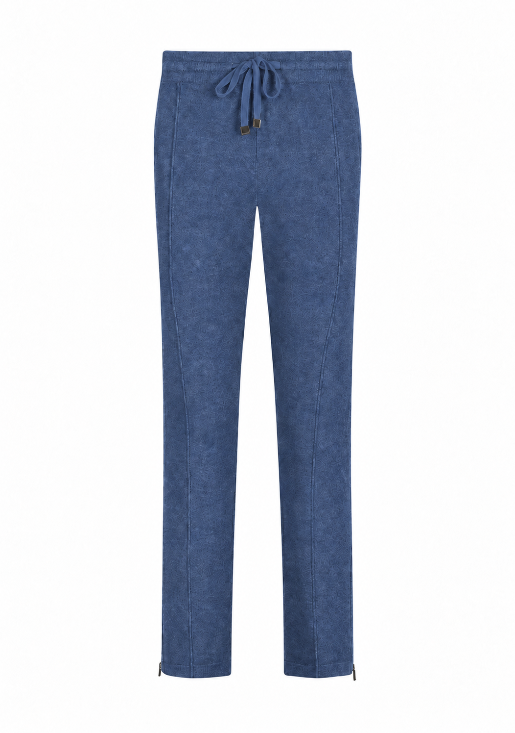 Men's Parma Wool & Cashmere Jogger Pants in indigo blue, plain, Addison × DrunkenKoala #color_INDIGO