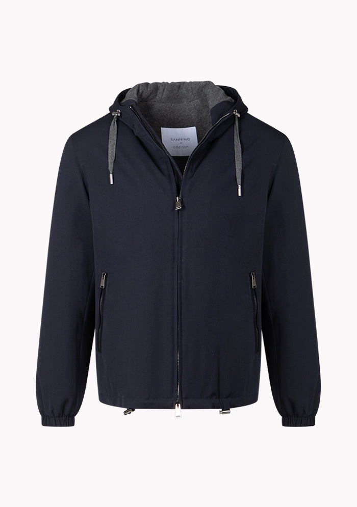 Sannino Nylon Hooded Bomber