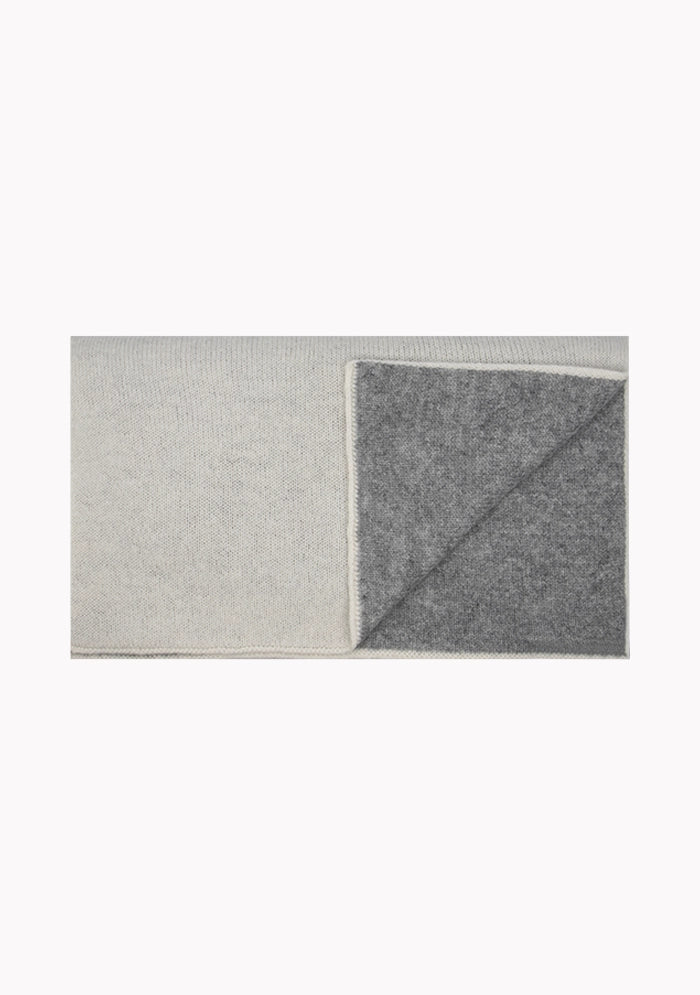 Reversible Bicolor Cashmere Scarf