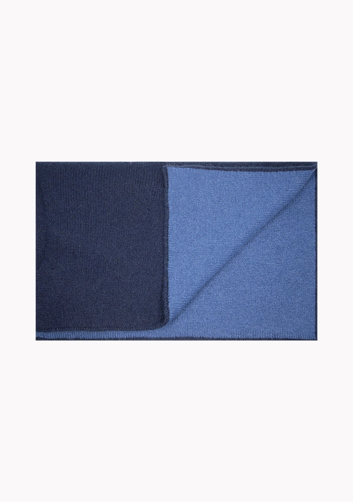 Reversible Bicolor Cashmere Scarf
