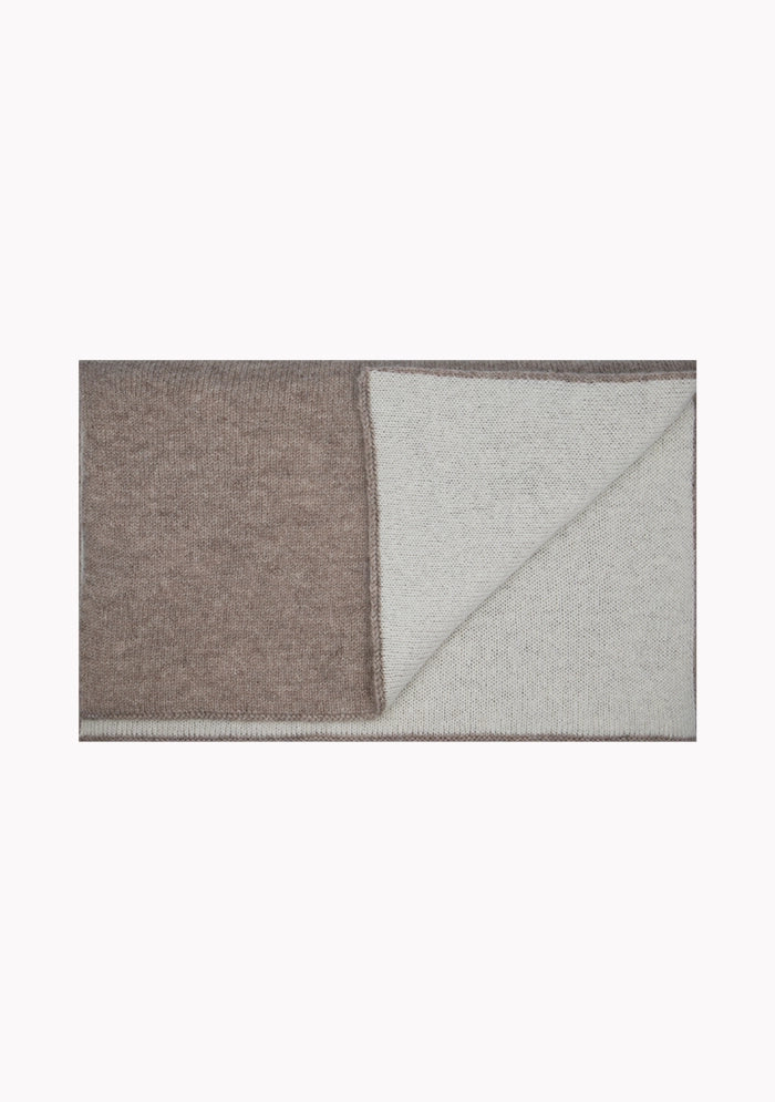 Reversible Bicolor Cashmere Scarf