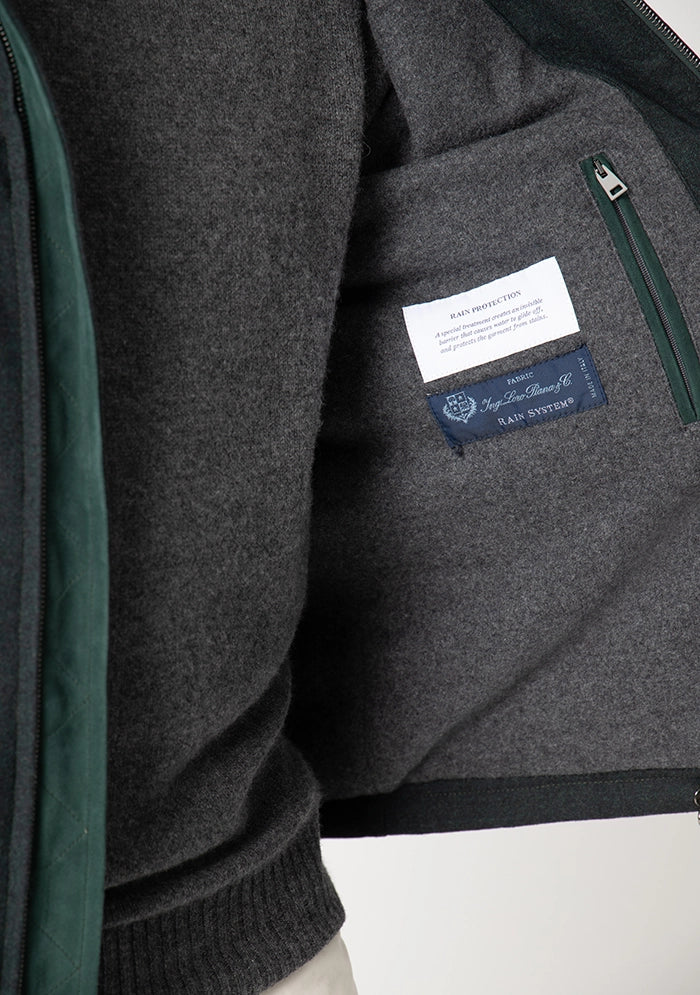 Sannino Wool Hooded Bomber