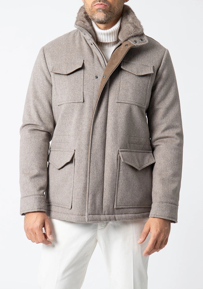 Silvano Cashmere Field Jacket