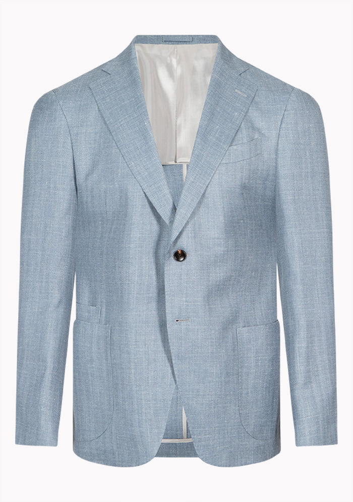 Italian Wool Silk Linen Blazer