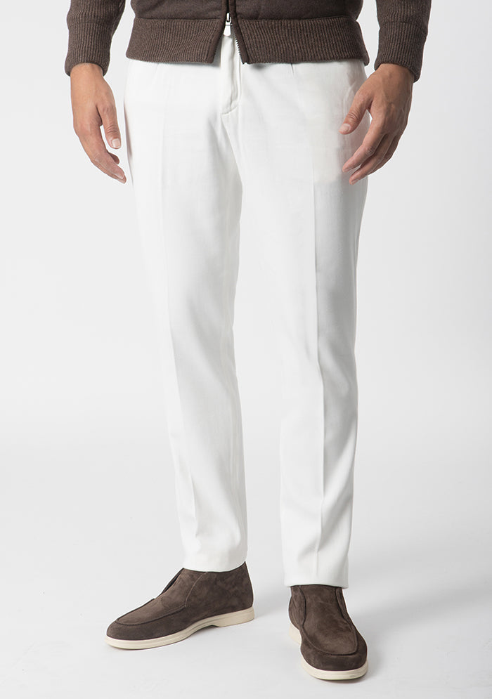 Courmayeur Devore Cotton & Cashmere Twill Trousers