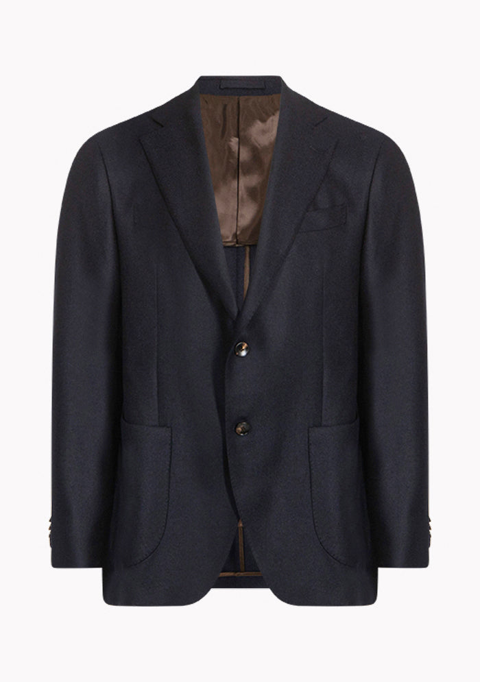 Men's Montreux Wool & Cashmere Blazer in navy, front, Addison Geneva #color_blu