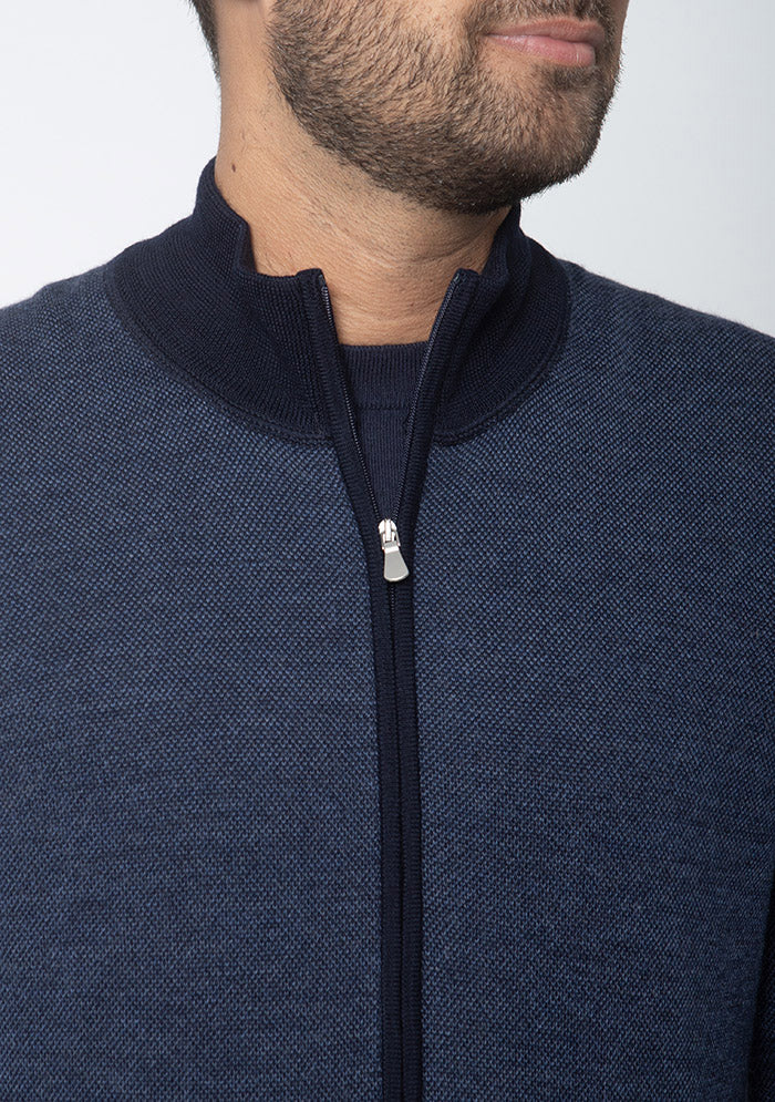 Vicenza Merino Wool Full-Zip Cardigan
