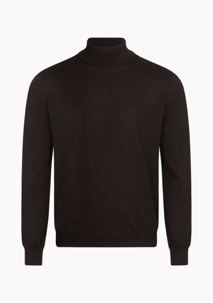 Men's brown Merino wool turtleneck, Stresa, made in Italy, Addison Geneva #color_moro
