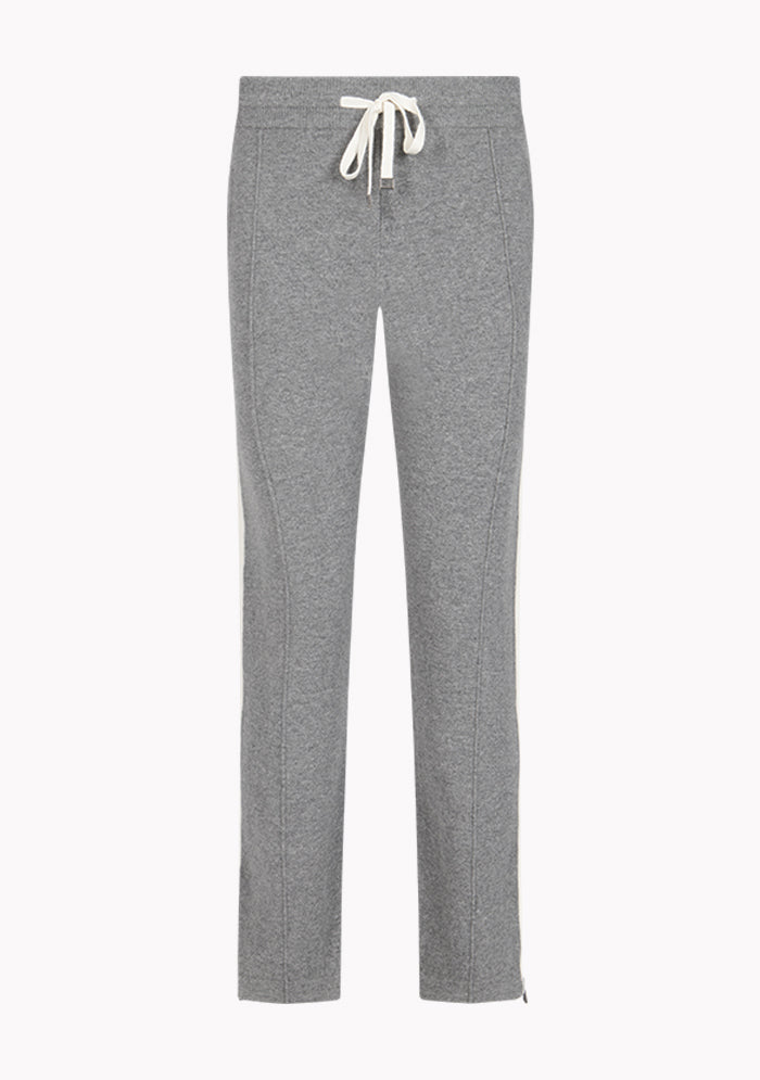 Men's Parma Wool & Cashmere Jogger Pants in atic grey with contrast side stripe, Addison × DrunkenKoala #color_ATIC