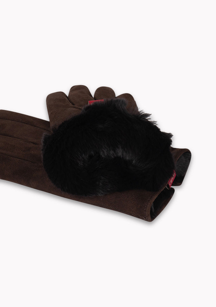 Merano Suede & Rex Rabbit Gloves