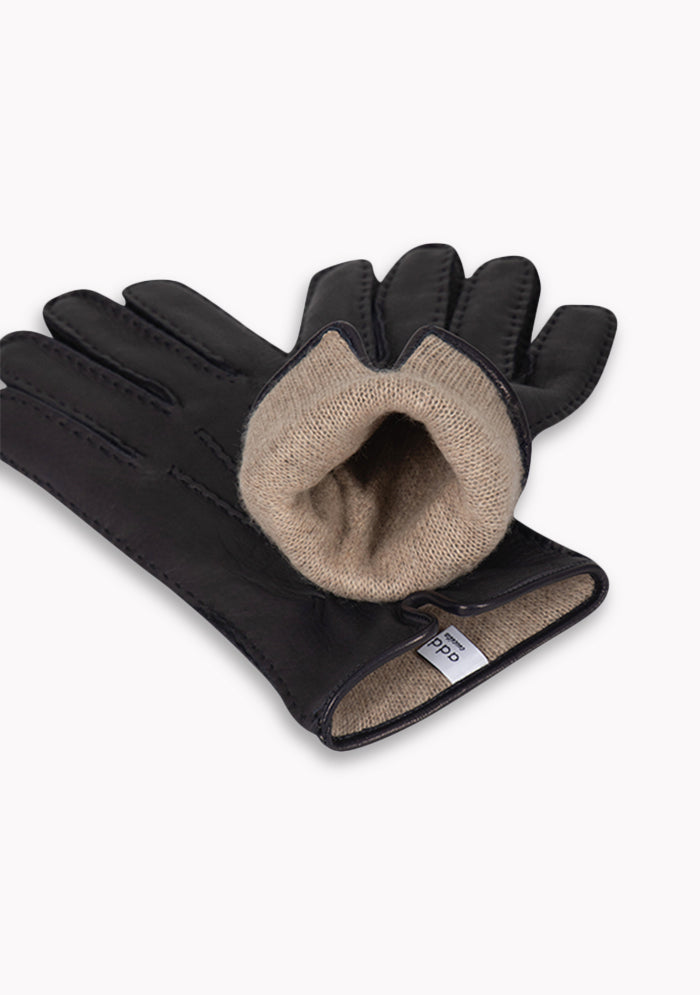 Torino Deer Leather & Cashmere Gloves