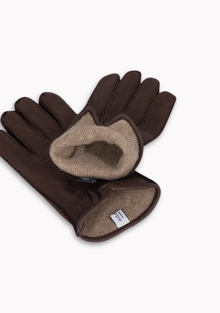 Torino Deer Leather & Cashmere Gloves