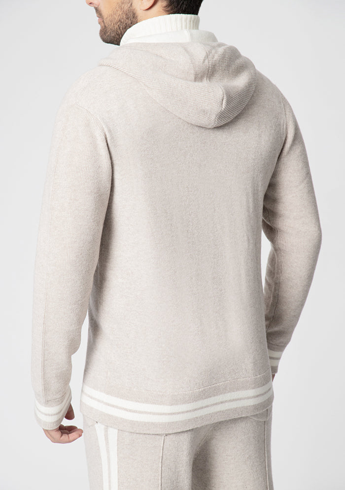 WOOL & CASHMERE ZIP HOODIE