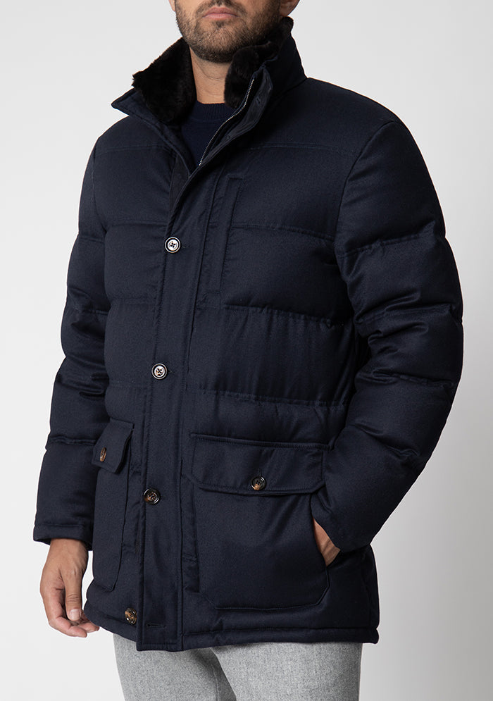 Sannino Down Parka Wool & Goose Down Parka