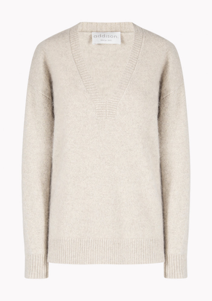 Asiago Women's Raccoon V-Neck Sweater