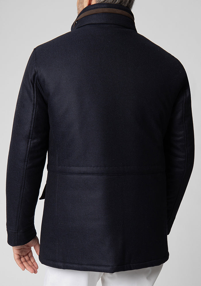 Verona Wool & Cashmere Parka with Rex Fur