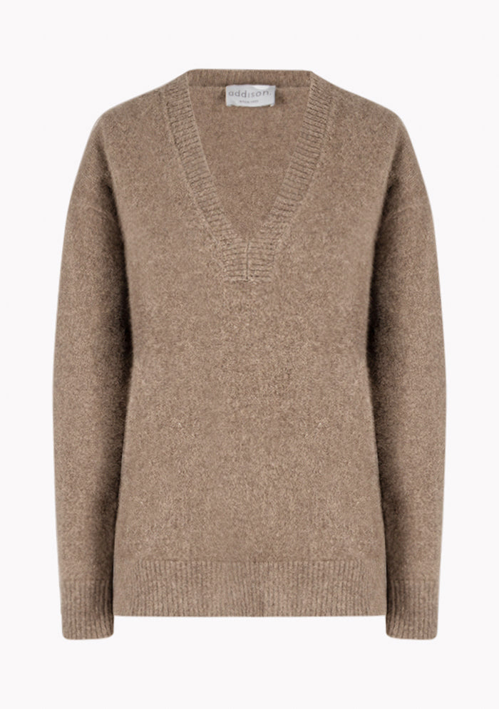 Asiago Women's Raccoon V-Neck Sweater