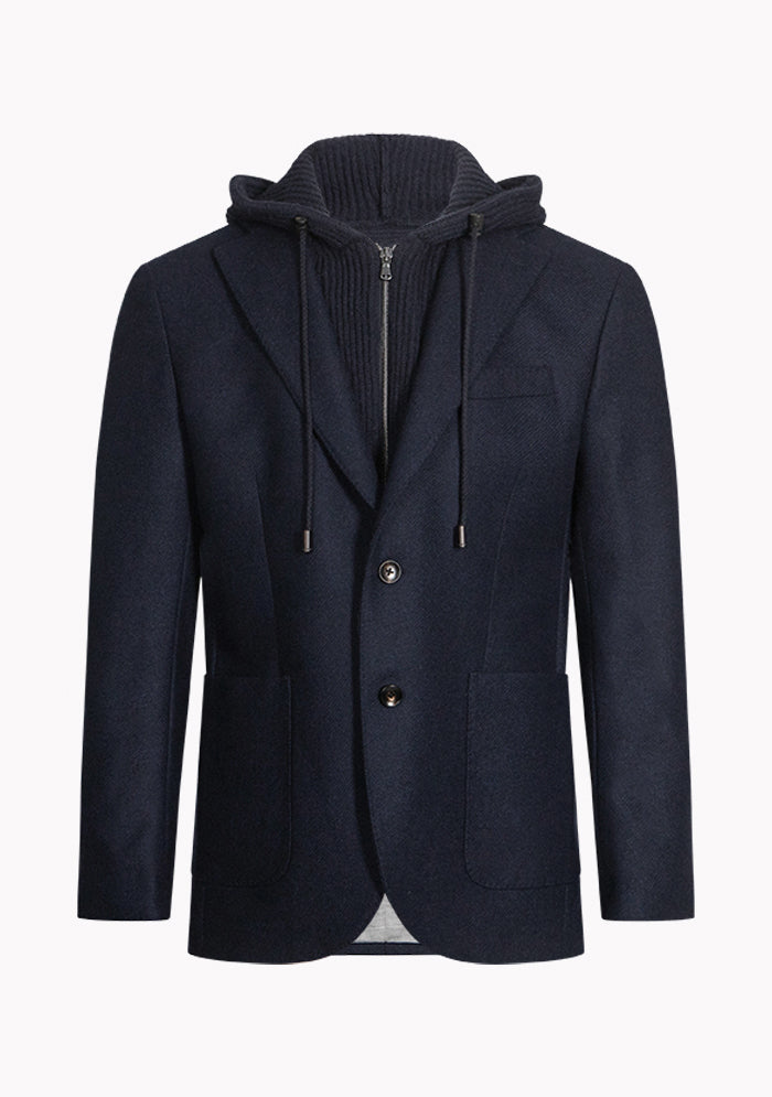 Sestriere Wool Hooded Blazer