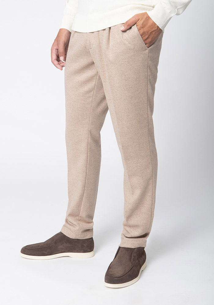 St. Moritz Devore Silk & Cashmere Drawstring Trousers
