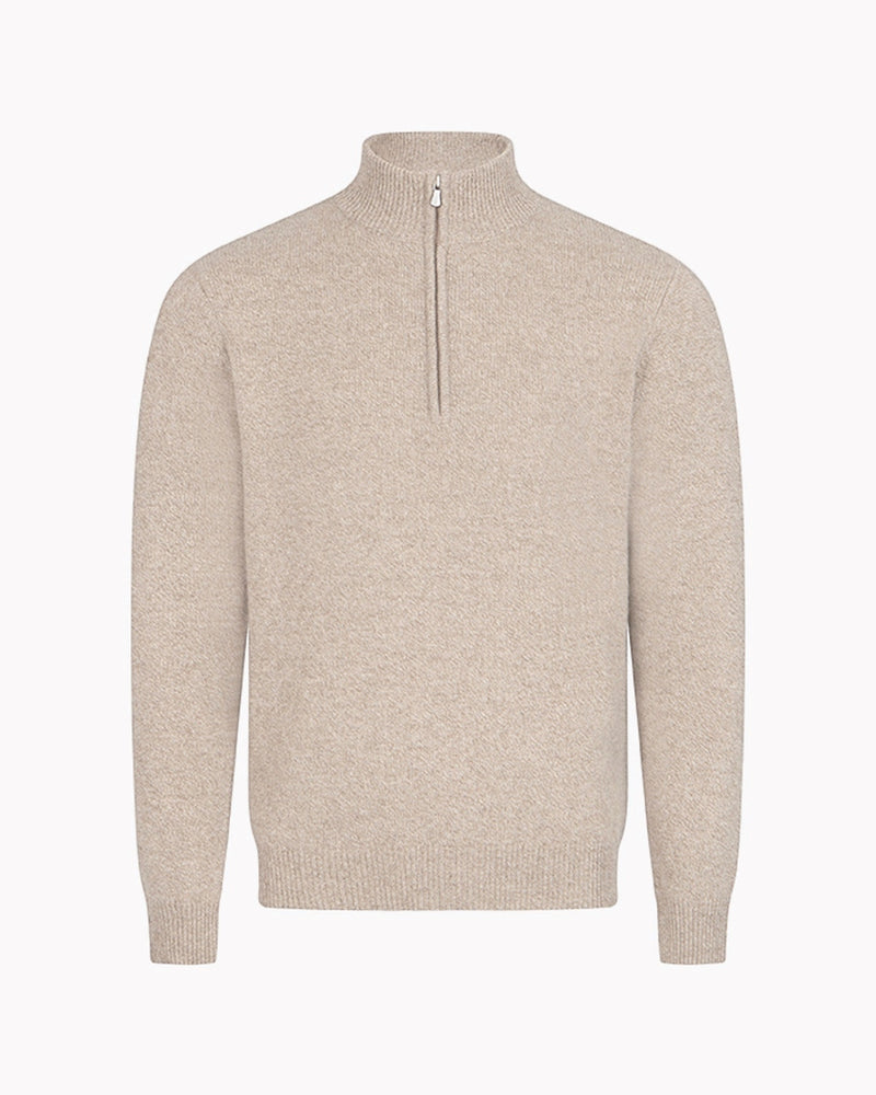 Trento Italian Cashmere Half-Zip Sweater